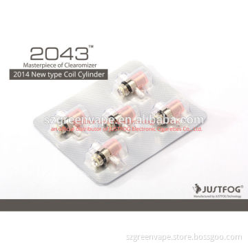 In stock 24h shipping original justfog 2043 coil cylinder master piece of clearomizer